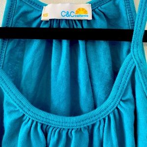 Teal C&C California swing tank top